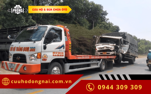 Dịch vụ cứu hộ, chuyên chở xe bằng xe sàn trượt tại Đồng Nai